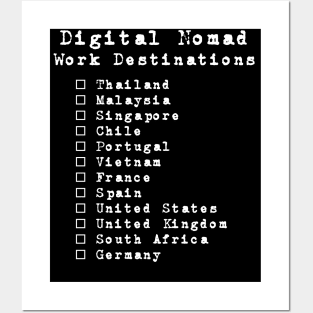 Digital Nomad Posters and Art